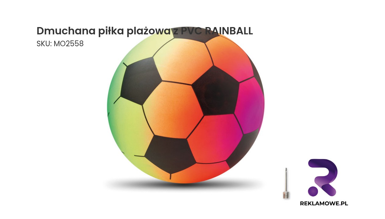 Kolorowa dmuchana piłka plażowa RAINBALL z PVC na plażę