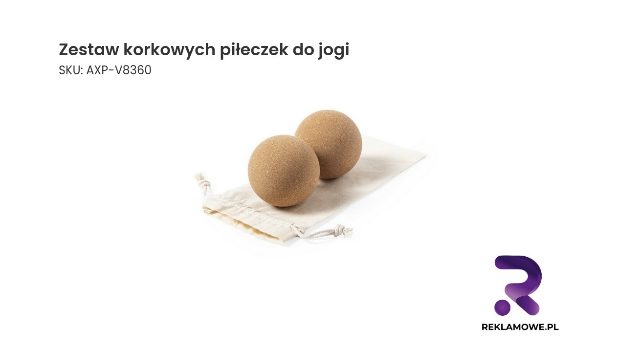 Zestaw korkowych piłeczek do jogi