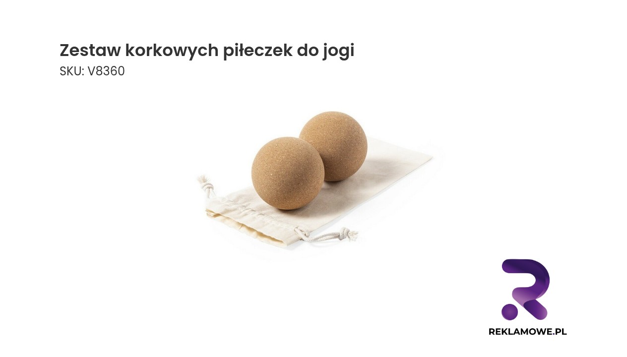 Zestaw korkowych pileczek do jogi