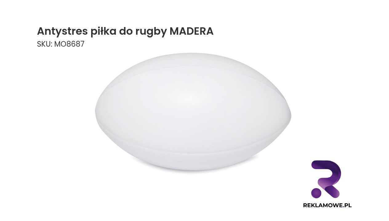 Antystres piłka do rugby MADERA Antystresowa piłka do rugby MADERA