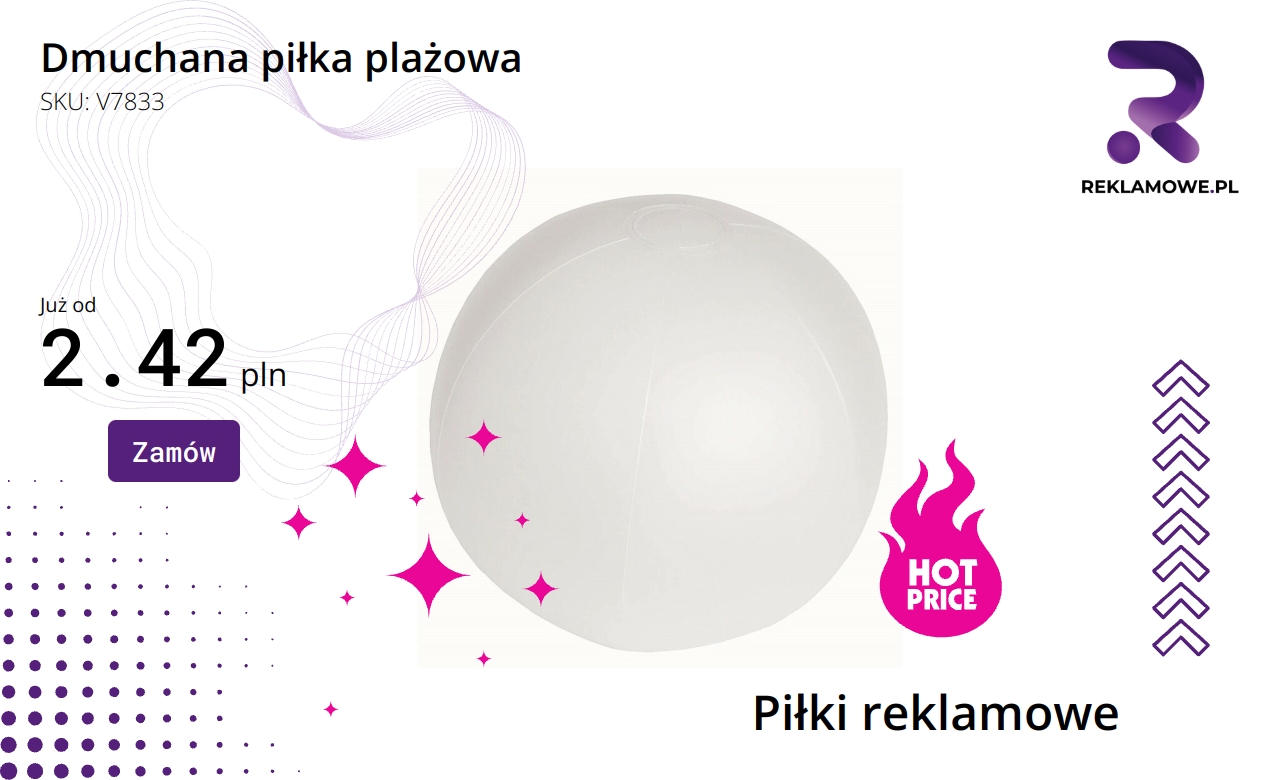 colorowa piłka plażowa dmuchana