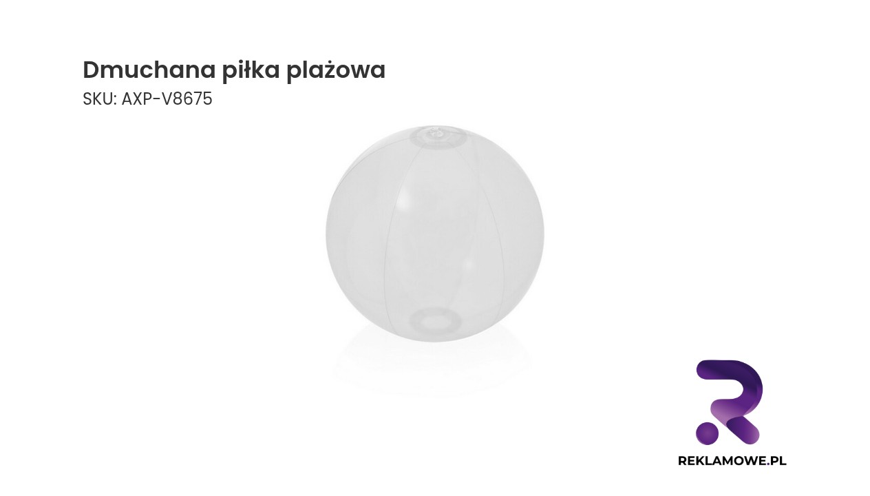 Kolorowa dmuchana piłka plażowa