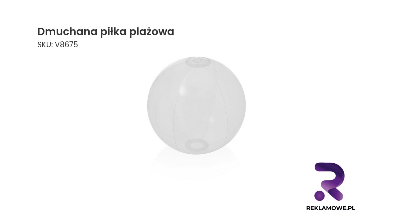 Kolorowa dmuchana piłka plażowa na piasku