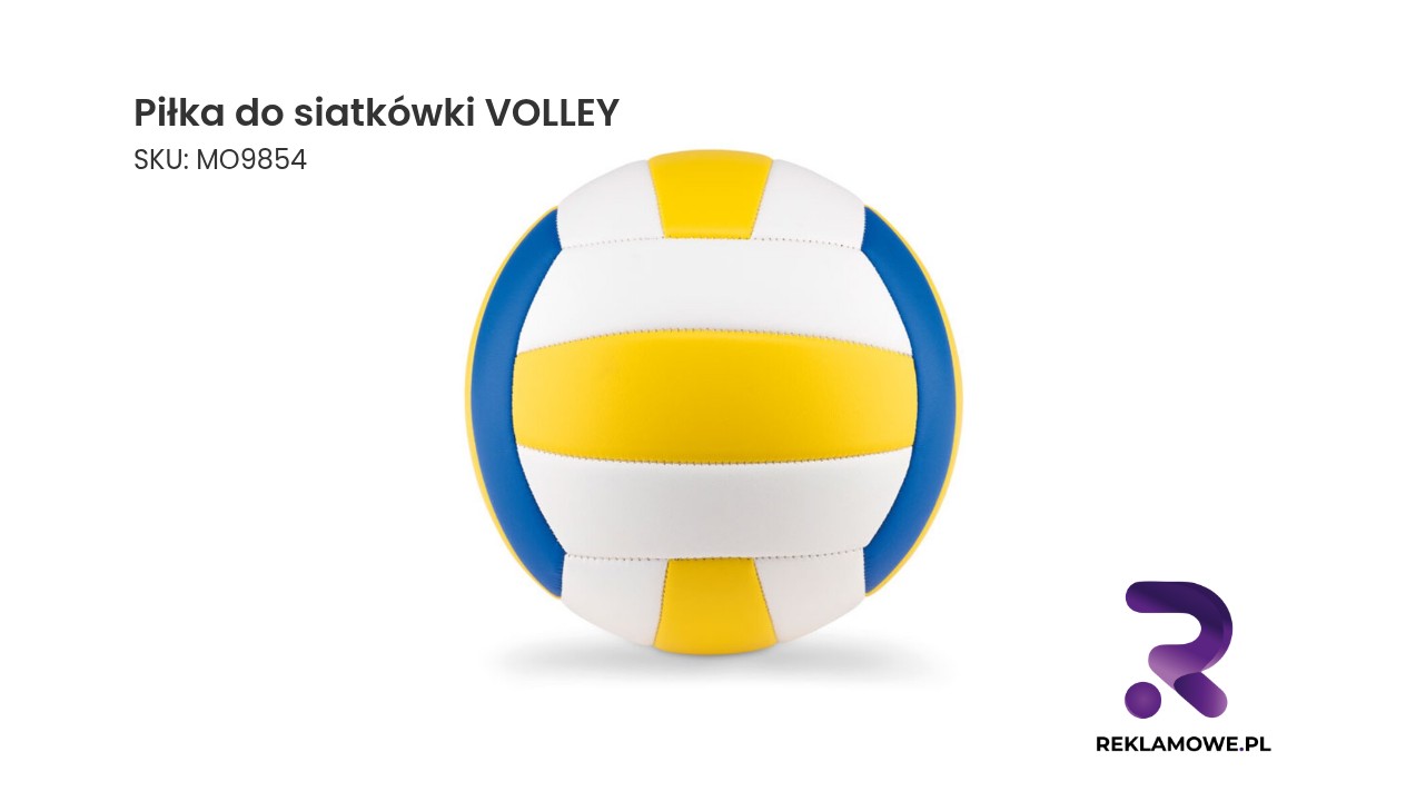 Piłka do siatkówki VOLLEY na białym tle