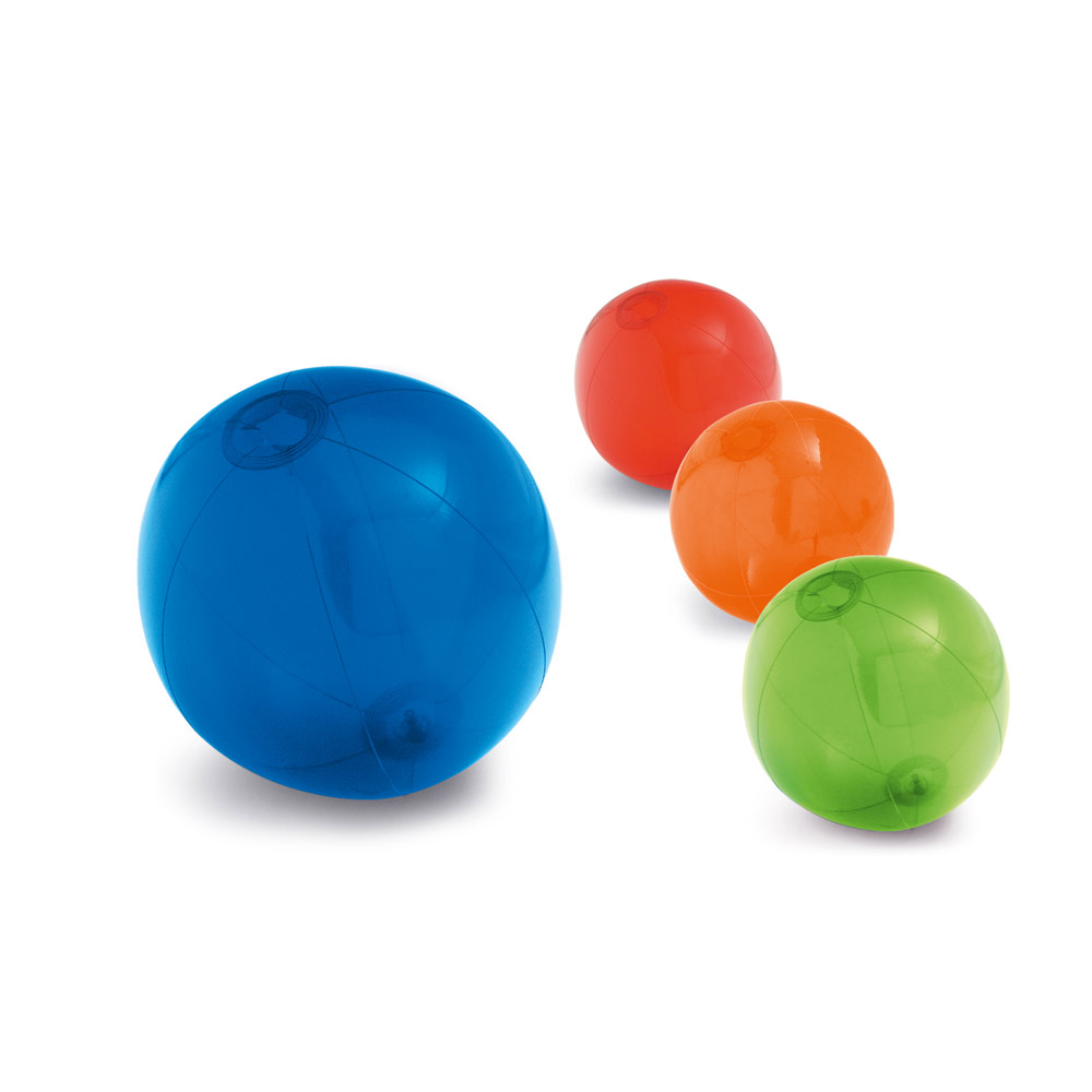 PECONIC. Nadmuchiwana piłka plażowa z półprzezroczystego PVC 98219_set